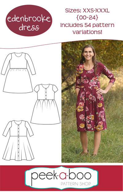 ワンピース petit ribbon dress pattern Edenbrooke_cover_updated-