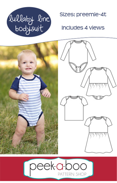 Lullaby Line Bodysuit & Lap Tee Pattern | PDF Sewing Pattern