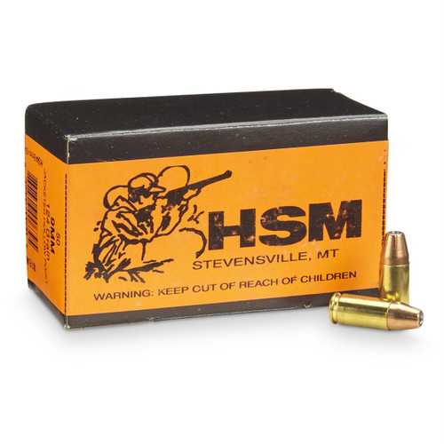 HSM 9mm Ammunition 50 round Box