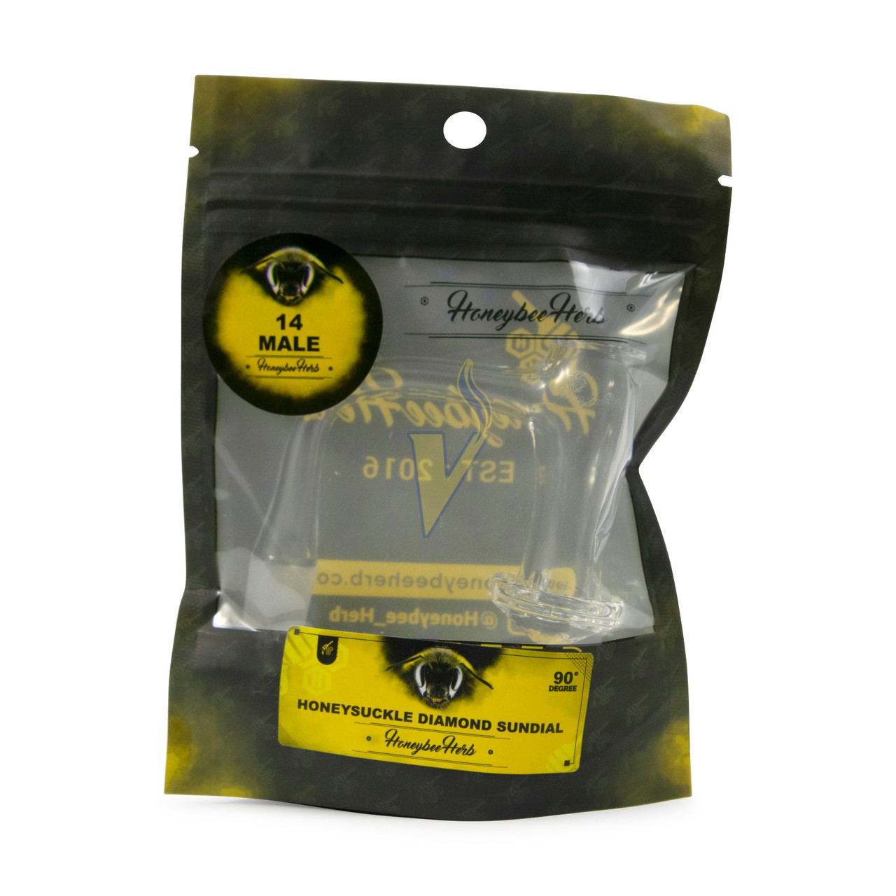 Honeybee Herb Black Line 90 Degree Banger - The Vapor Shoppe