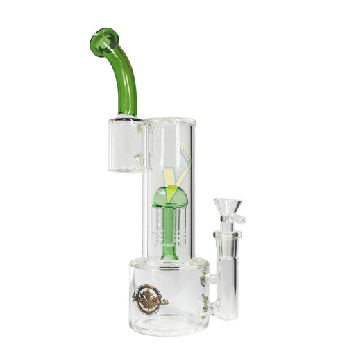 Shadow Glass 11.5 Inch Three Chamber Tree Perc Water Pipe