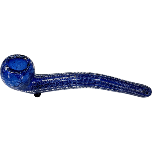 Serpent Scales Double Long Stem 7.5 Inch Hand Pipe