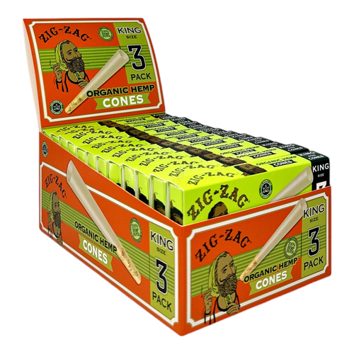 Zig Zag Organic Hemp Cones 24 Pack