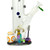 14 inch Hand made Characters Glass Straight Tube Pipe 28oz Weight