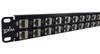 PPC632S1RUR19 CAT6 32-Port High-Density Patch Panel 1 Rack Unit 19" Shielded Feed Through 