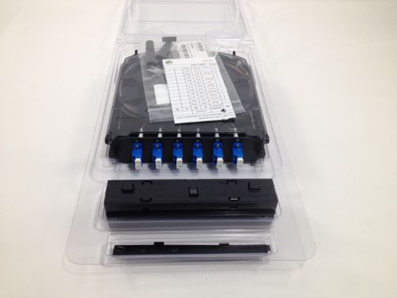 Corning CCH-CS12-A9-P00RE CCH PIGTAILED SPLICE CASSETTE 6 LC DPLX SM OS2 W/  12 OS2 LC - TXM Manufacturing