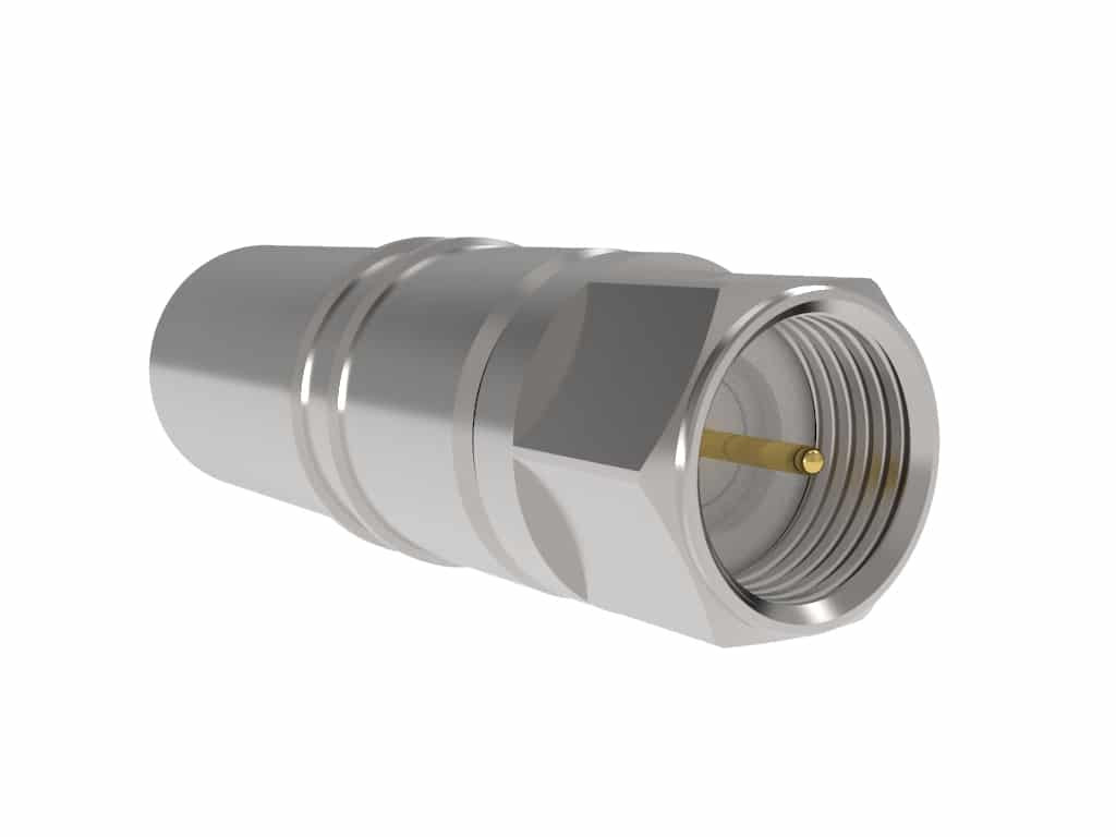 EZ-400-FM-75-X (3190-6482) Type F, male (plug), straight, EZ style