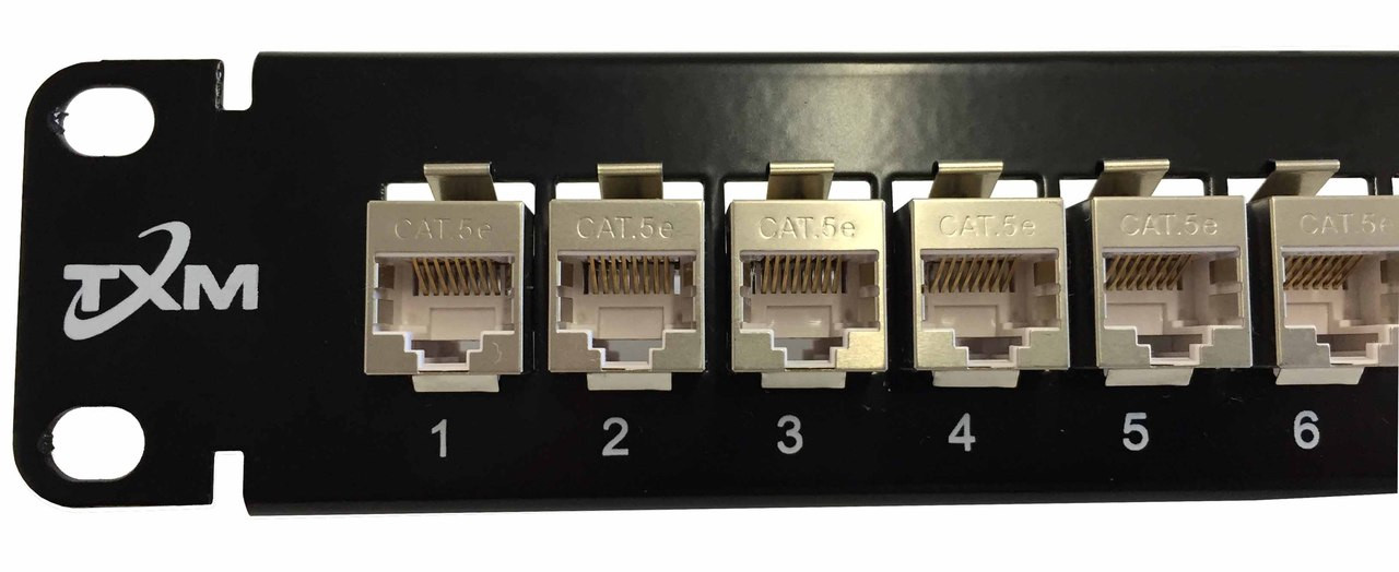 JPM804A-R2 Equivalent CAT5e 24-Port Patch Panel 1RU 19