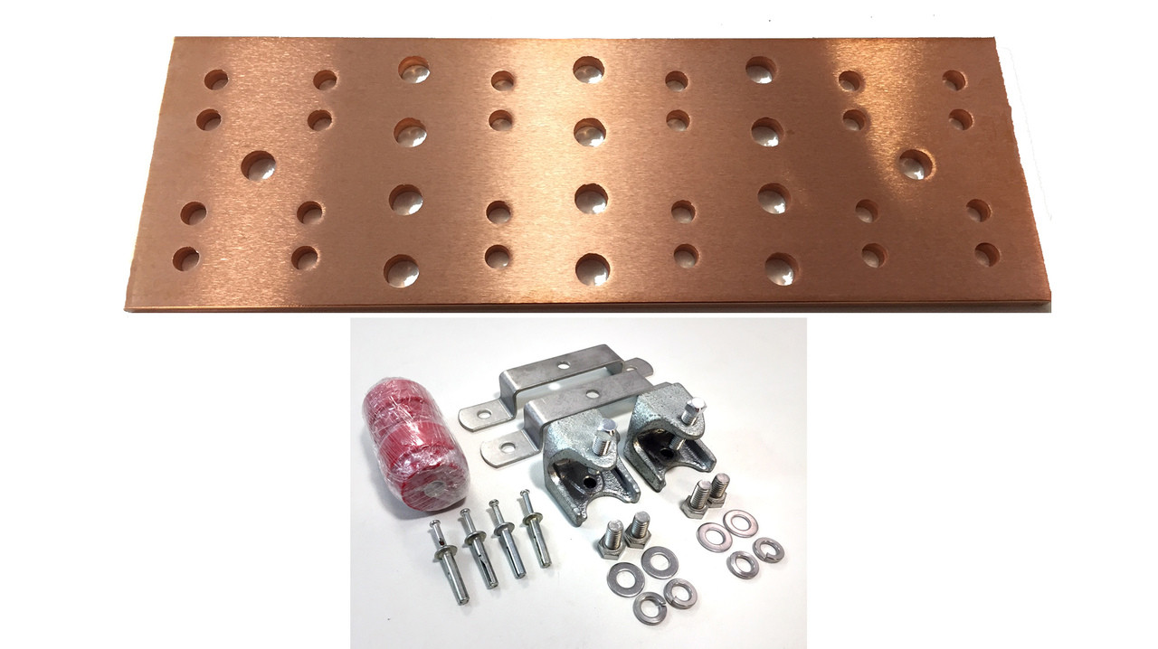 BBTMGB420K1 - 20 Main Ground Bar Assembly and Hardware Kit (no lugs)