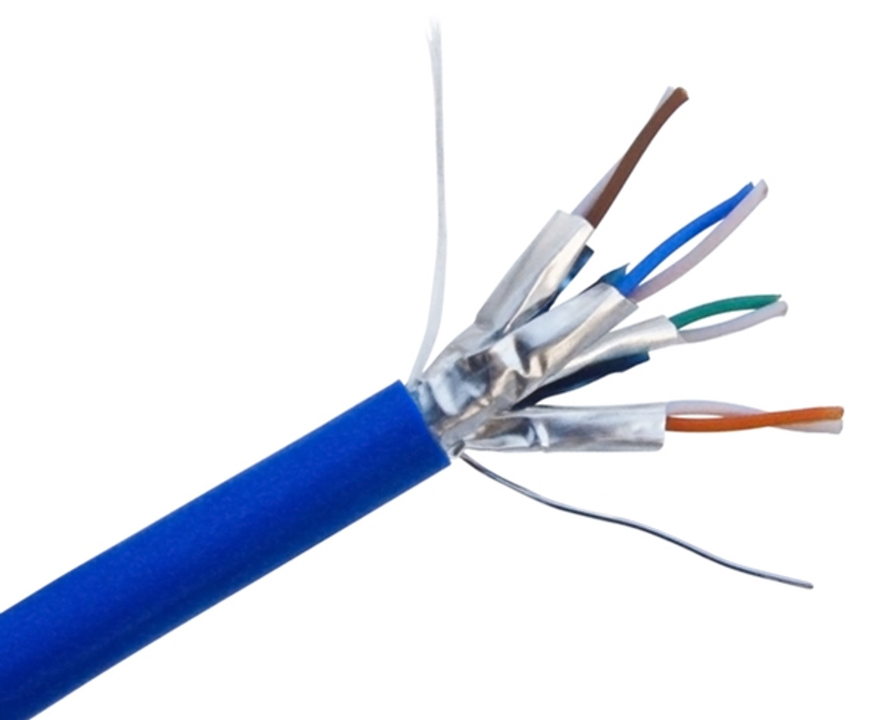 Cat6a Ethernet Solid Bulk Cable,1000ft, UTP, 23AWG, Blue 