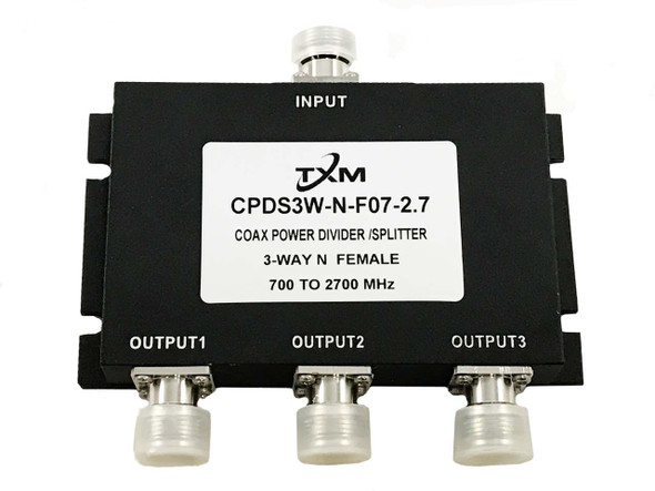 2 Way N Female RF Coax Power Divider, Splitter, Combiner, 50 ohm