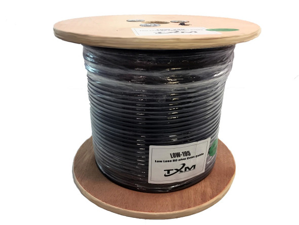 RG-58/LMR-195 Type Low Loss Coax Cable 1000' Reel - LOW-195-1000