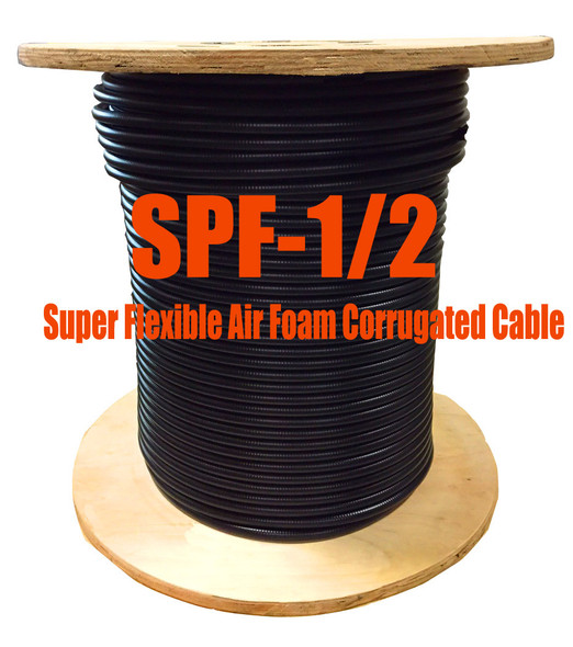 1/2" Super Flexible 50 ohm Coax Cable - 500' (Compare to Commscope FSJ4-50B) - SPF12D