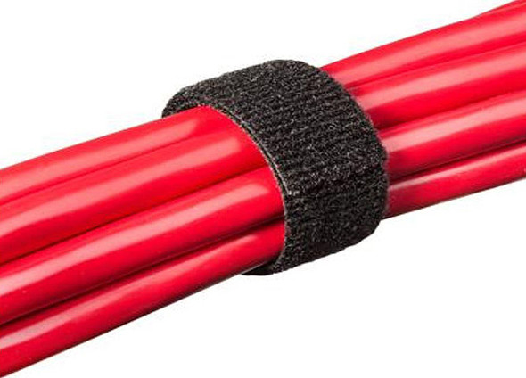 3/4" HOOK AND LOOP BLACK 75FT ROLL - VRHL3475FTBK