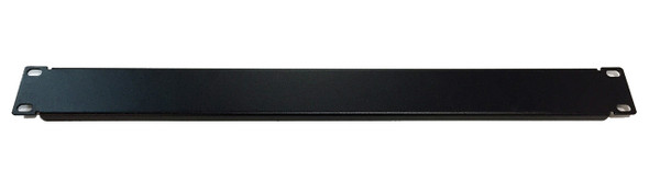 1 RU Blank Rackmount Panel - Blank Solid Black Panel 1.75" x 19" (BLANK-PNL-1RU-19BK)