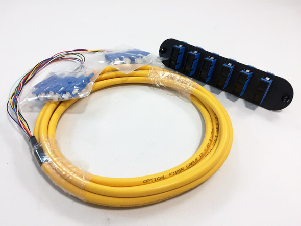 CCH-CP12-59-P03RH - CCH FOOTPRINT 12 FIBER SCU DUPLEX SM (OS2) W/ 3M PIGTAIL Closet Connector Housing