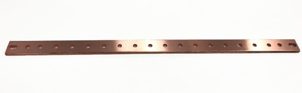 1" X 19" HORIZONTAL COPPER BUSBAR (16) 1/4" HOLES W/ 1" SPACING (BBHOR119)