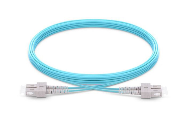 SC UPC to SC UPC Duplex OM3 Armored PVC (OFNR) Patch Cable