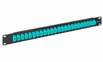 FIBER PATCH PANEL HIGH DENSITY MTP/MPO 24 PORT OM3 1RU 19