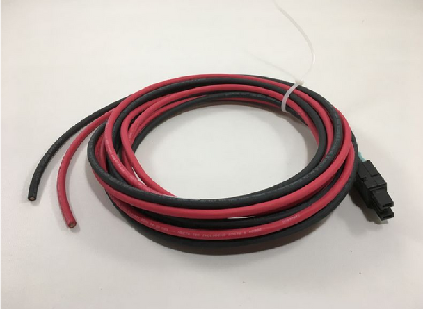 10 AWG MATRIX POWER CABLE ASSY RED/BLACK 37A  LOAD END 12FT
