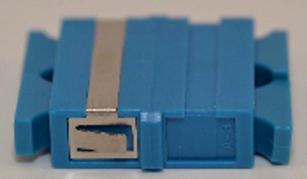 SC Duplex Blue Singlemode Coupler small flange - FCSCUSCUSMBLFF2CXL