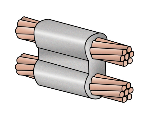 Exothermic Molds - 2 AWG SOLID TO 2 AWG SOLID PARALLEL CONNECTION