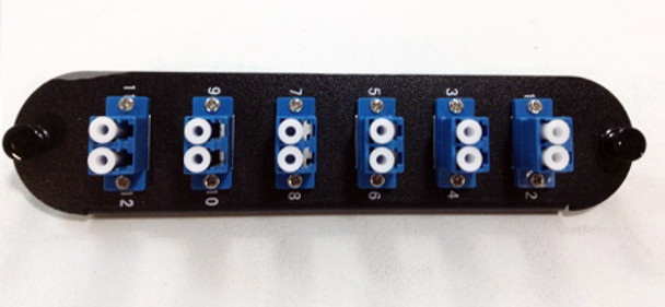 FPC-06P-SM-LCU2B - Adapter Plate 12 Fiber UPC Single Mode Duplex