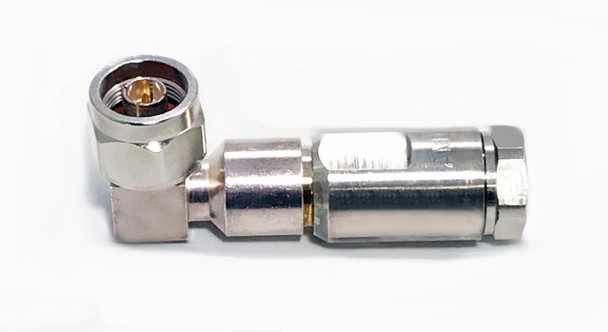 N MALE RIGHT ANGLE CONNECTOR for SF-1/2 / LDF4-50A CABLE