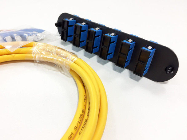 CCH-CP-06-3C  - CCH FOOTPRINT 6 FIBER SCU DUPLEX SM (OS2) W/ 3M PIGTAIL Closet Connector Housing