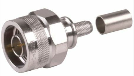 EZ-240-NMH-X (3190-6382) N MALE CRIMP/CAPTIVATED CONNECTOR FOR LMR