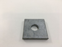 Galvanized Steel Square Washer, 1-5/8″ with 1/2″ Center Hole for 1-5/8" Strut - Kit of 50