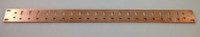 23" 1RU Rackmount Bus Bar, 1-3/4" X 23 x 1/4", Horizontal BBHORUNV13423       