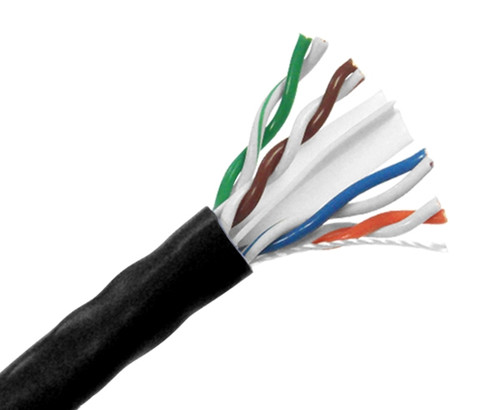 CAT6A Outdoor Bulk Ethernet Cable, 750MHz, Solid Copper, UTP CMX