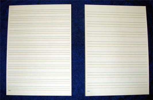 Coloured Line Writing Pads Coloured Line Writing Pads