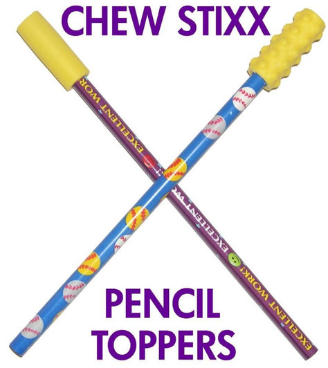 Chew Stixx Pencil Toppers Chew Stixx Pencil Toppers
