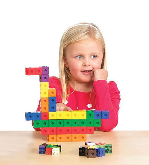 Linking Cubes - Jar of 100 Linking Cubes - Jar of 100