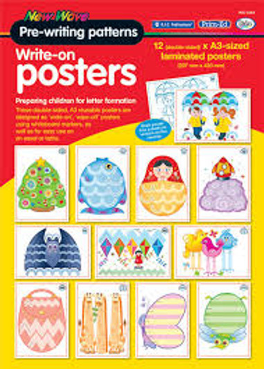 New Wave Pre-Writing Patterns A3 Posters New Wave Pre-Writing Patterns A3 Posters