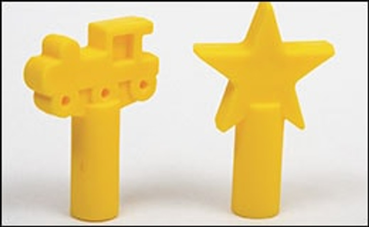 Chew Stixx Pencil Toppers - Stars and Trains