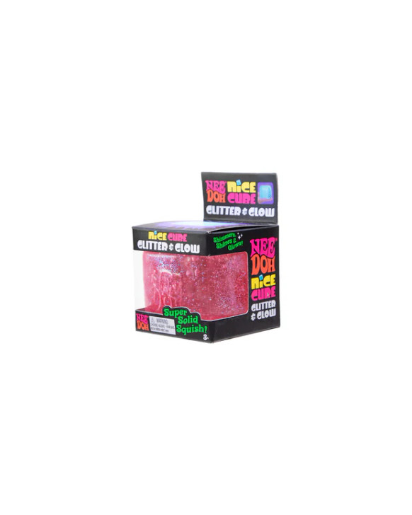 Nee Doh Glitter & Glow Cube