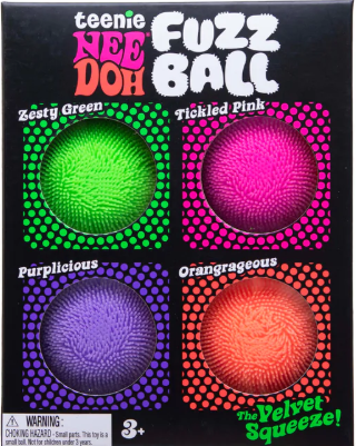 Nee Doh Teenie Fuzz Ball - Multi Pack