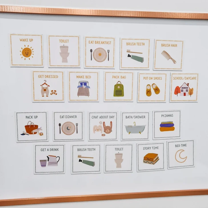 Magnetic Routine Cards