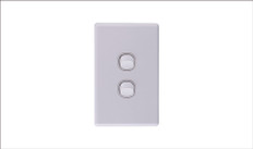 Two Gang Two Way Switch 16Amp Vertical 10 PACK