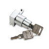 Showcase Lock, (Deluxe Type) Satin Alum. Key #1 Showcase Lock, (Deluxe Type) Satin Alum. Key #1