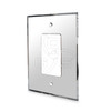 Decora, Acrylic Single Rocker Switch Mirror Plate. Grey Decora, Acrylic Single Rocker Switch Mirror Plate. Grey