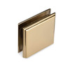 Bohle Portals Symphony Series (L.10.151.605) 90° Wall-Glass U-Clamp, Polished Brass PVD Bohle Portals Symphony Series (L.10.151.605) 90° Wall-Glass U-Clamp, Polished Brass PVD