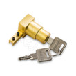 Showcase Lock, (Deluxe Type) Satin Gold, Key #1