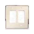 Decora, Glass Double Rocker Switch Mirror Plate, Bronze