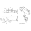 Third image of Patio Door Tandem Roller Assembly Technical Drawing  (3-1/8" Length) - OGS part # PDR-7607