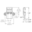 Multi-Point Locking Tie Bar Guide D10, CL-6132-TBG-D10,Window Parts,Image 2