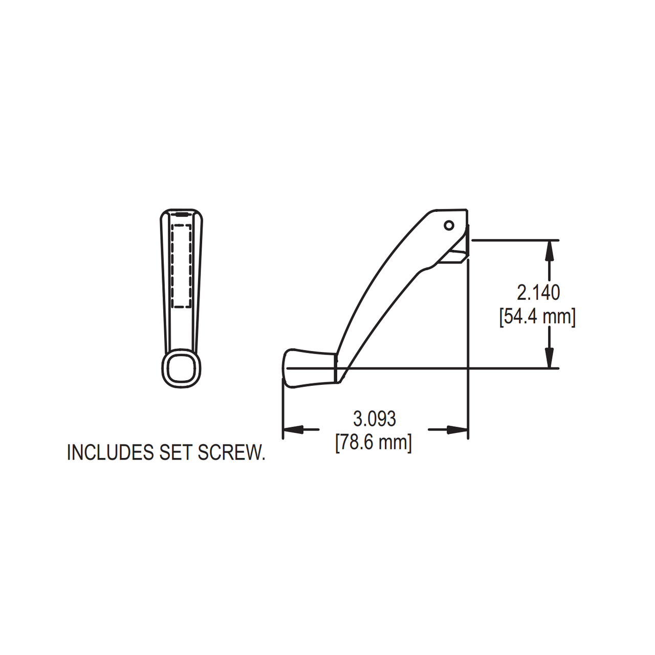 Truth (11329) Folding Window Operator Handle Ontario Glazing Supplies
